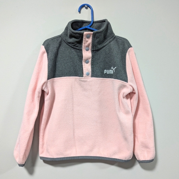 Puma Pink Polar Fleece Quarter Zip Size S & L - Picture 9 of 9